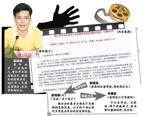 广东一副区长托人发帖攻击区委书记被逮捕